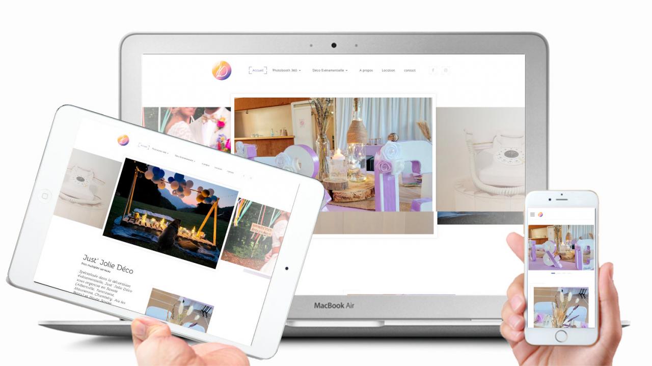 Création de site internet | Albertville : Just' Jolie Déco